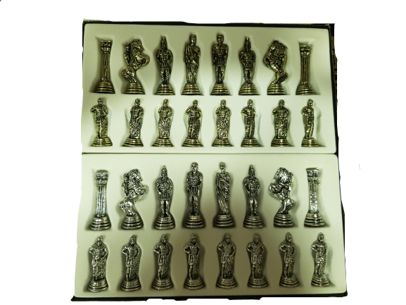 Шах Ahelos, Римски Войни, Метален, 33х33  см