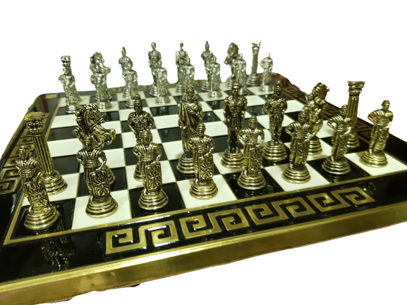 Шах Ahelos, Римски Войни, Метален, 33х33  см