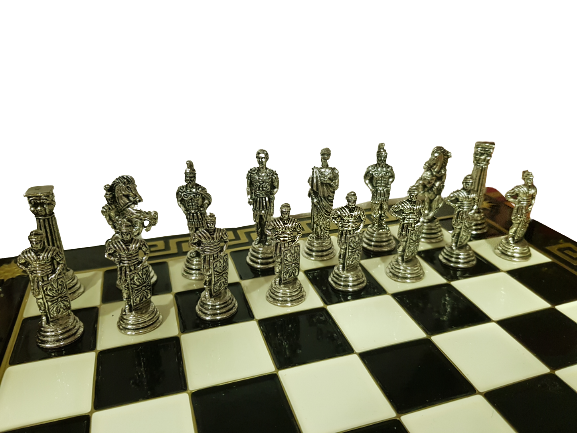 Шах Ahelos, Римски Войни, Метален, 33х33  см