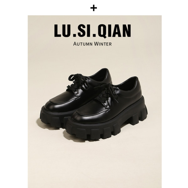 Női eco bőr alkalmi cipő fűzővel és sarokkal