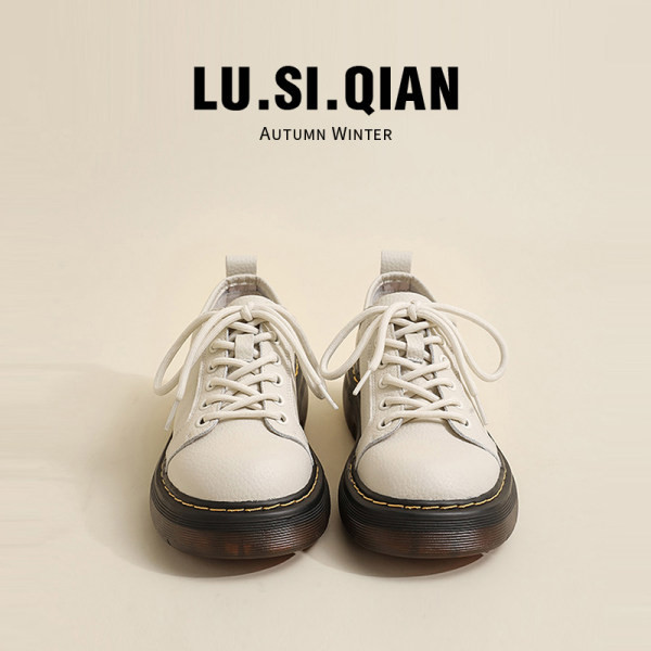 Alkalmi női cipő fűzővel - fekete és bézs színű