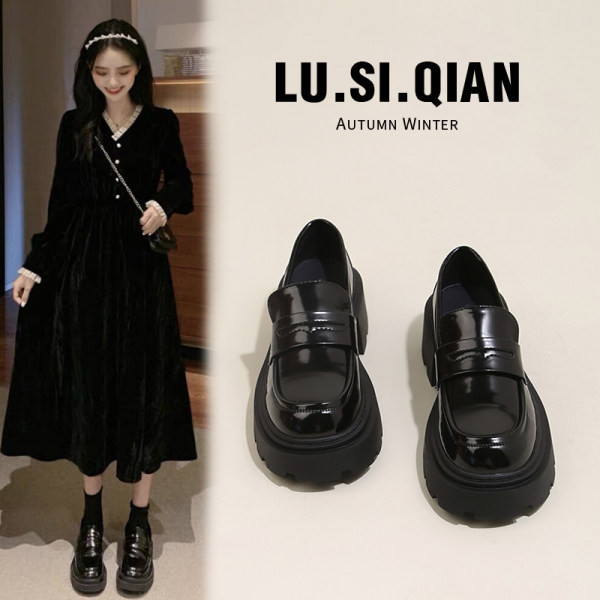 Öko bőr alkalmi cipő kerek modell nőknek