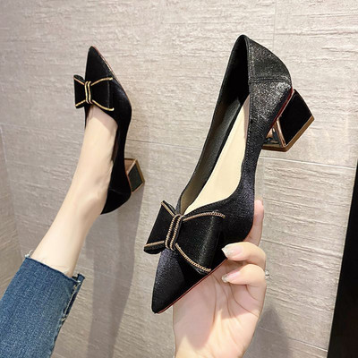 Modes smailas kurpes ar lenti un papēdi 5cm sievietēm