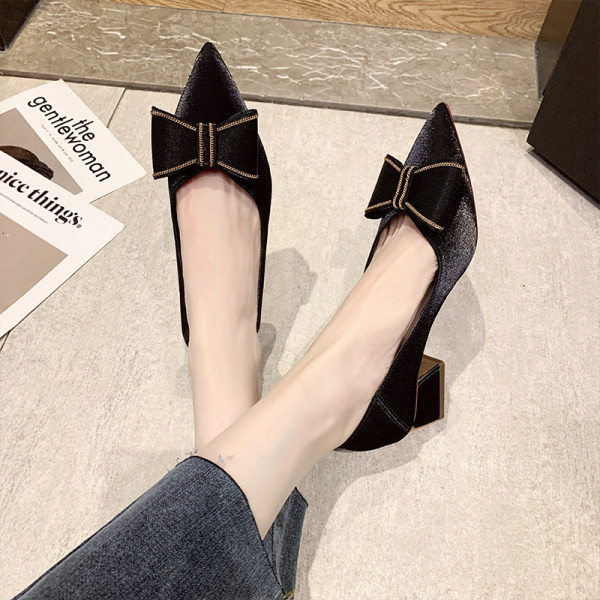 Modes smailas kurpes ar lenti un papēdi 5cm sievietēm