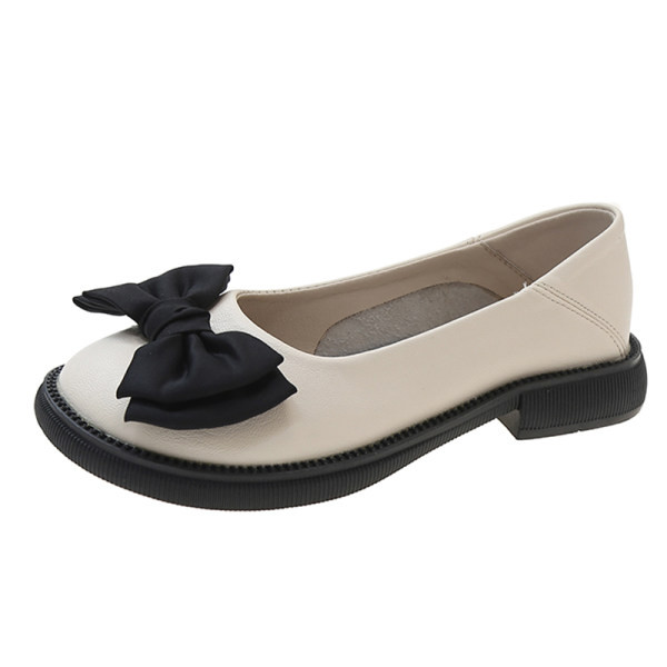 Casual γυναικεία παπούτσια με κορδέλα - οικολογικό δέρμα