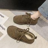 Χειμερινά παπούτσια Casual Lace Up Ζεστή φόδρα για γυναίκες