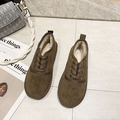 Χειμερινά παπούτσια Casual Lace Up Ζεστή φόδρα για γυναίκες