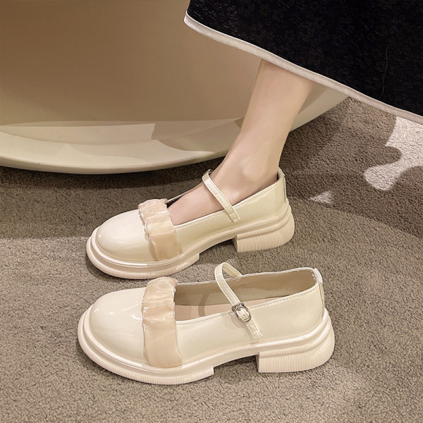 Női alkalmi cipő alacsony sarkú csattal