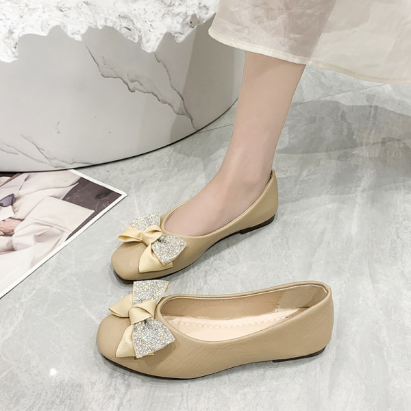 Γυναικεία παπούτσια casual μοντέλο με κορδέλα και πέτρες