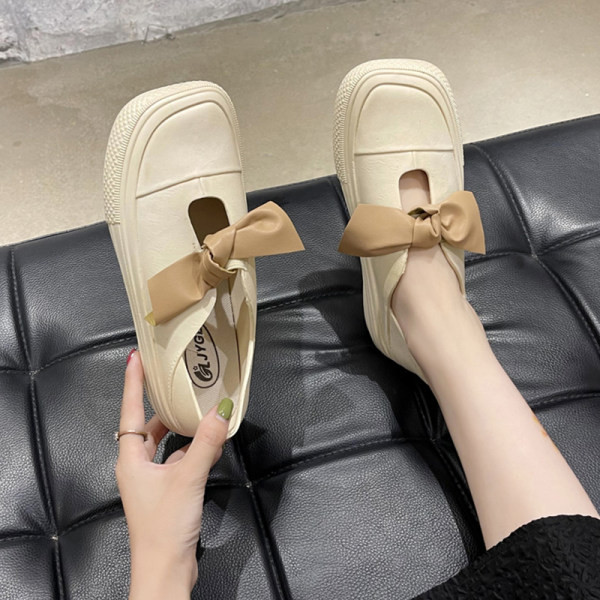 Γυναικεία casual loafers με κορδέλα