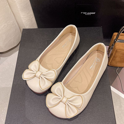 Női ekobőr alkalmi cipő szalaggal