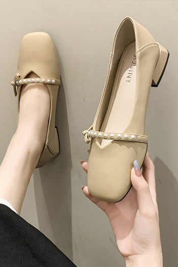 Ежедневни дамски обувки с перли
