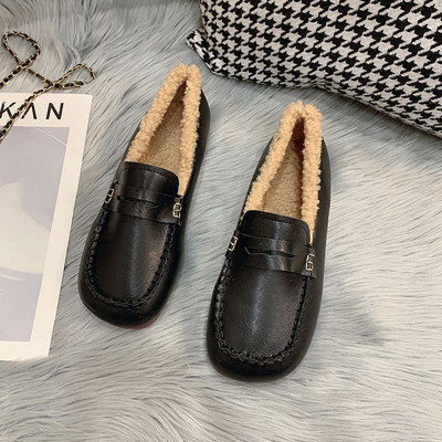 Sieviešu ikdienas mokasīna apavi ar oderi