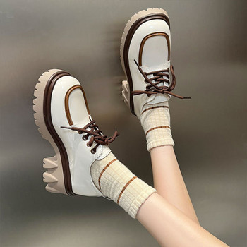 Дамски ежедневни обувки тип мокасини с връзки