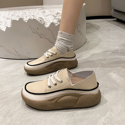 Női cipő alkalmi modell öko bőrből, fűzős