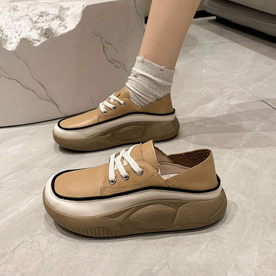 Női cipő alkalmi modell öko bőrből, fűzős