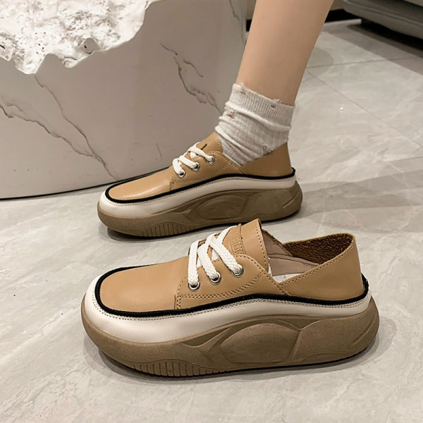 Női cipő alkalmi modell öko bőrből, fűzős