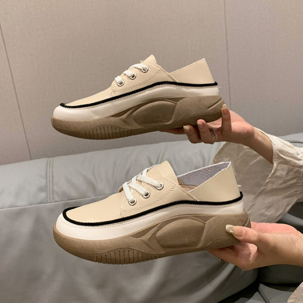 Női cipő alkalmi modell öko bőrből, fűzős