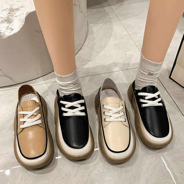 Női cipő alkalmi modell öko bőrből, fűzős