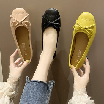 Дамски обувки с панделка в няколко цвята 
