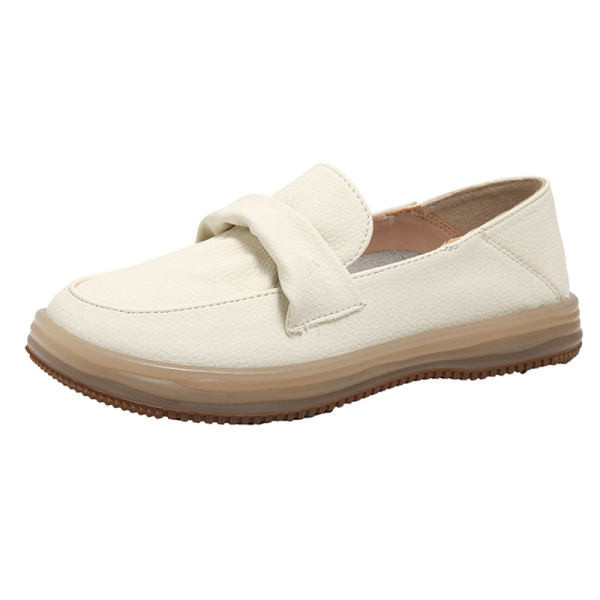 Γυναικεία casual παπούτσια με επίπεδη σόλα από οικολογικό δέρμα