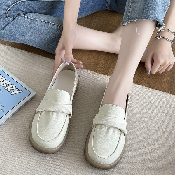 Γυναικεία casual παπούτσια με επίπεδη σόλα από οικολογικό δέρμα