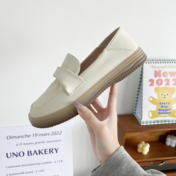 Γυναικεία casual παπούτσια με επίπεδη σόλα από οικολογικό δέρμα