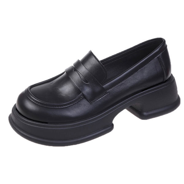 Öko bőrből készült női cipő 5 cm magas talppal