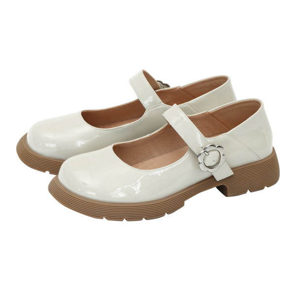 Sieviešu apavi trīs krāsās ar sprādzi