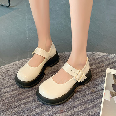 Дамски обувки тип мокасини ежедневен модел с катарама