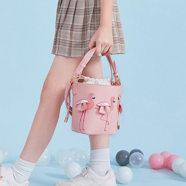 Παιδική έκο δερμάτινη τσάντα με τρισδιάστατο στοιχείο για κορίτσια