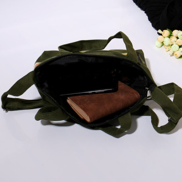 Bērnu plecu soma ar avokado apdruku