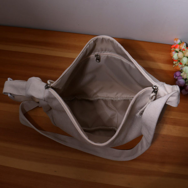 Ikdienas bērnu audekla soma ar truša atslēgu piekariņu