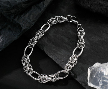 Vīriešu sudraba rokassprādze