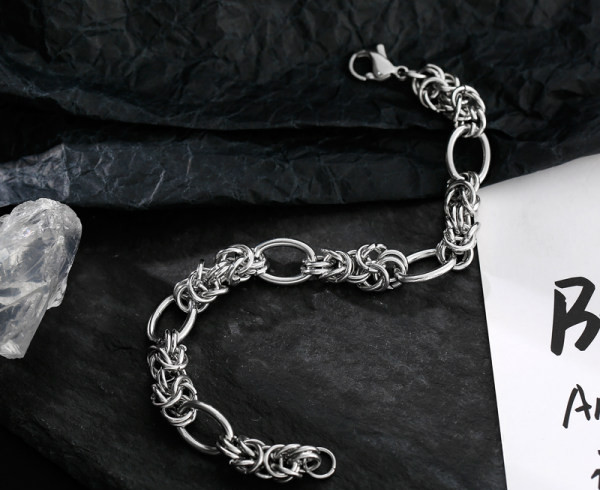 Vīriešu sudraba rokassprādze