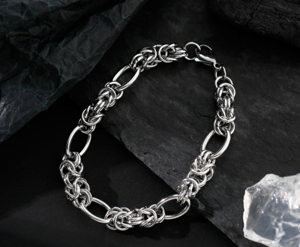 Vīriešu sudraba rokassprādze