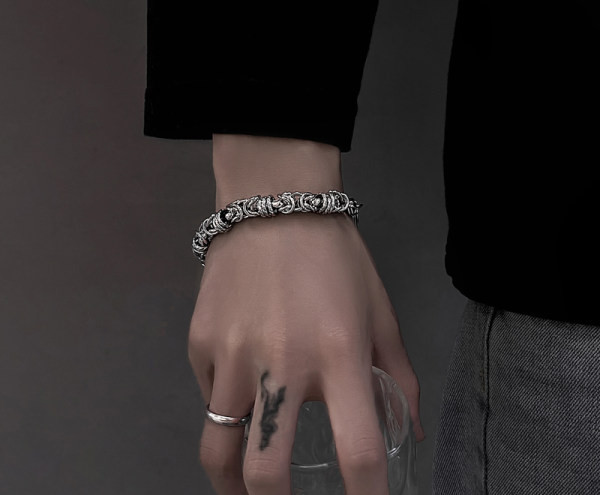 Vīriešu tērauda rokassprādze