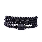 Vīriešu rokassprādze ar dekoratīvām pērlēm