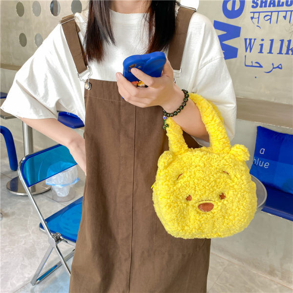 Pūstas vaikiškas krepšys su 3D elementu mergaitėms