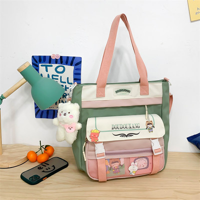 Vászon gyerektáska medve medállal