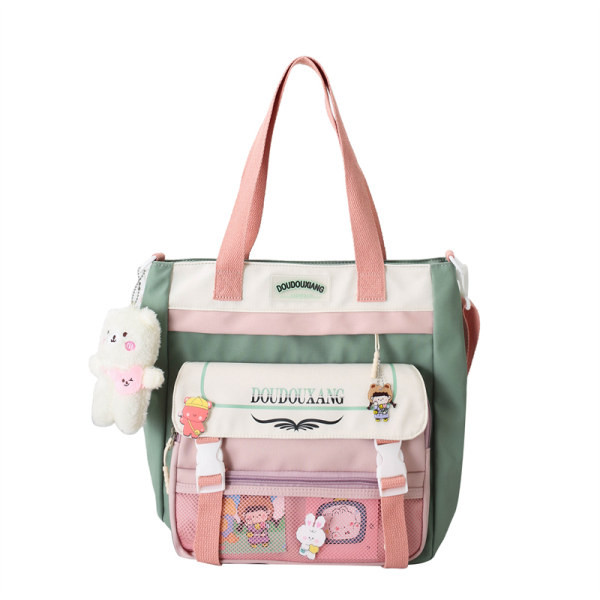 Vászon gyerektáska medve medállal