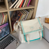 Bērnu tekstila soma ar uzrakstu un plastmasas aizdari