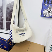 Vászon gyerektáska felirattal és vállfogantyúval