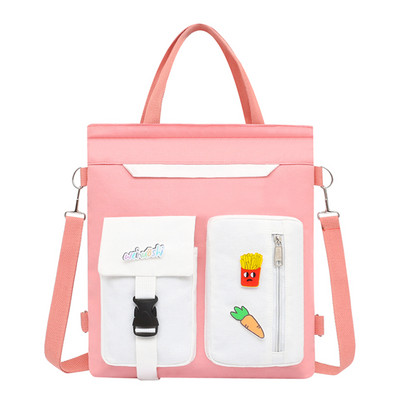 Vászon gyerektáska felirattal és vállfogantyúval