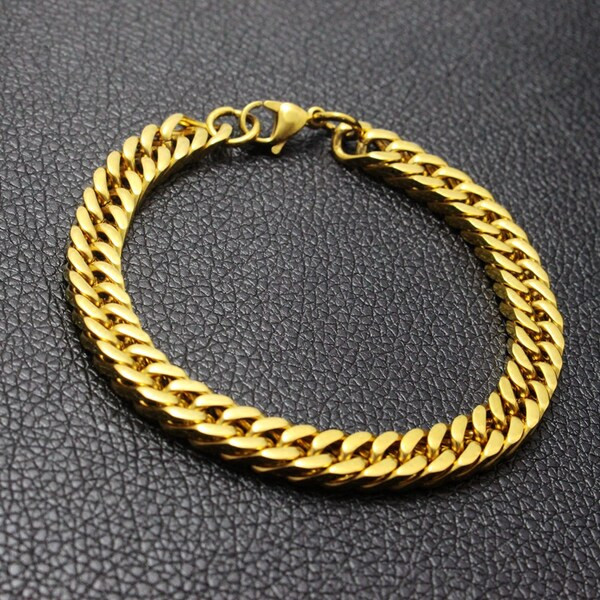 Férfi karkötő arany színben - három modell