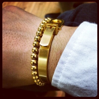 Vīriešu titāna tērauda rokassprādze - divi modeļi