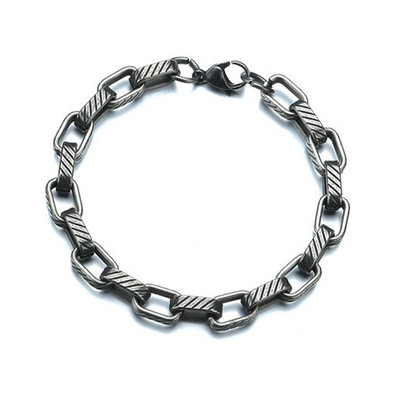 Vīriešu titāna tērauda rokassprādzes retro modelis