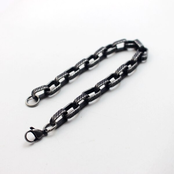 Vīriešu titāna tērauda rokassprādzes retro modelis