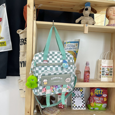 Tekstila bērnu soma ar pušķi - meitenēm un zēniem