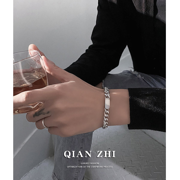 Vīriešu titāna tērauda rokassprādzes ikdienas modelis